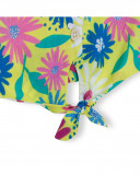 Blusa popelín manga corta verde estampado flores niña Blusa popelín manga corta verde estampado flores niña