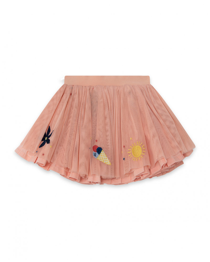 Comprar Falda tul volantes rosa niña tuc tuc