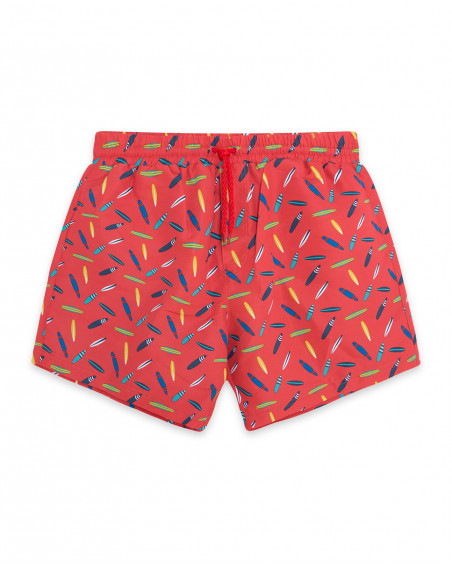 Bermuda baño coral estampado tablas surf para papá Bermuda baño coral estampado tablas surf para papá