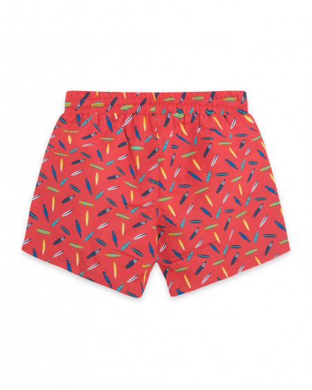 Bermuda baño coral estampado tablas surf para papá Bermuda baño coral estampado tablas surf para papá