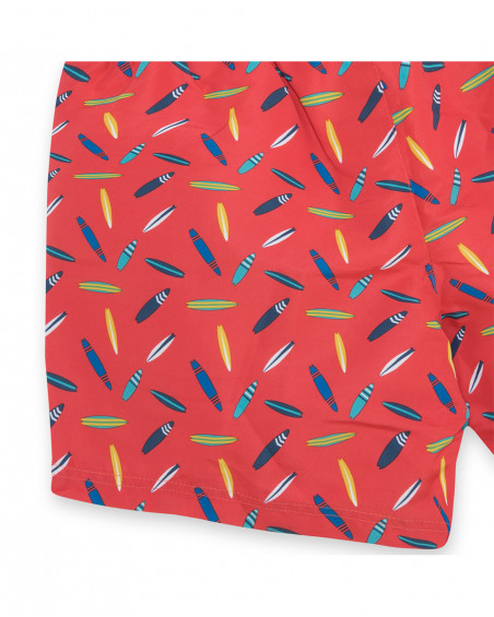 Bermuda baño coral estampado tablas surf para papá Bermuda baño coral estampado tablas surf para papá