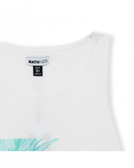 Camiseta tirantes nath kids by tuc tuc blanca piña niña Camiseta tirantes nath kids by tuc tuc blanca piña niña
