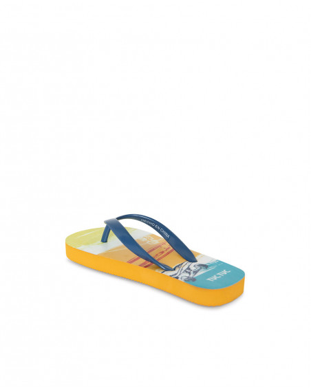 Chanclas azul y naranja skate niño Chanclas azul y naranja skate niño