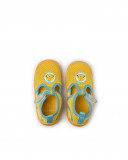 Zapatillas licra velcro amarillas niño Zapatillas licra velcro amarillas niño