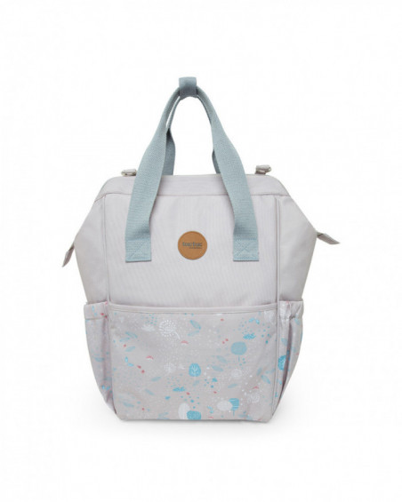 Mochila maternal+cambiador+neceser little forest gris Mochila maternal+cambiador+neceser little forest gris