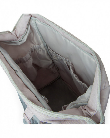 Mochila maternal+cambiador+neceser little forest gris Mochila maternal+cambiador+neceser little forest gris