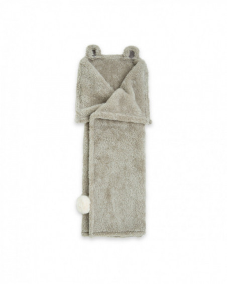 Manta polar little forest gris Manta polar little forest gris