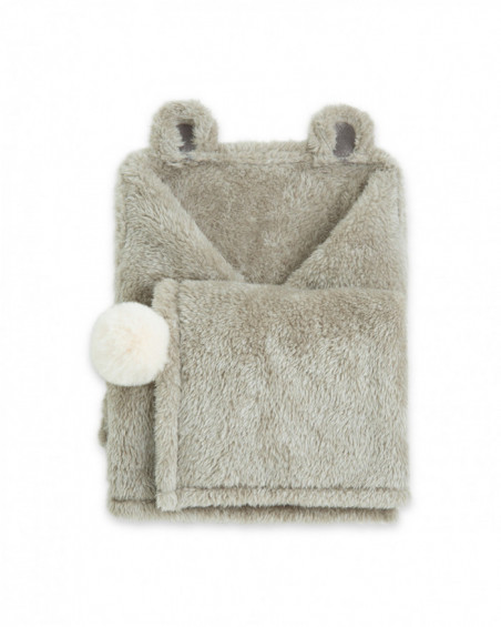 Manta polar little forest gris Manta polar little forest gris