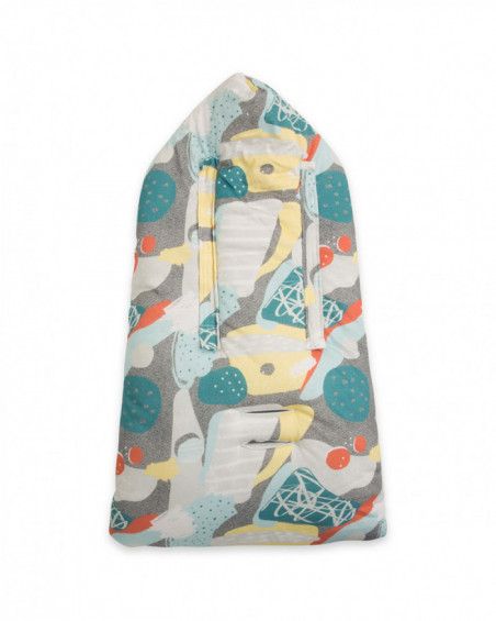 Saco arrullo capucha elements gris Saco arrullo capucha elements gris
