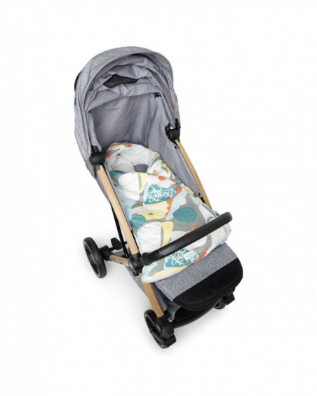 Saco arrullo capucha elements gris Saco arrullo capucha elements gris