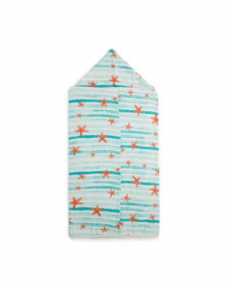 Capa baño muselina bambú + rizo starfish verde Capa baño muselina bambú + rizo starfish verde