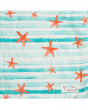 Capa baño muselina bambú + rizo starfish verde Capa baño muselina bambú + rizo starfish verde