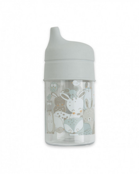 Taza evolutiva con asas y tetina silicona tuctuc&friends gris Taza evolutiva con asas y tetina silicona tuctuc&friends gris