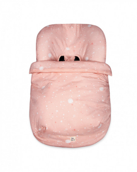 Saco funda grupo 0 algodón cs moon & star rosa Saco funda grupo 0 algodón cs moon & star rosa
