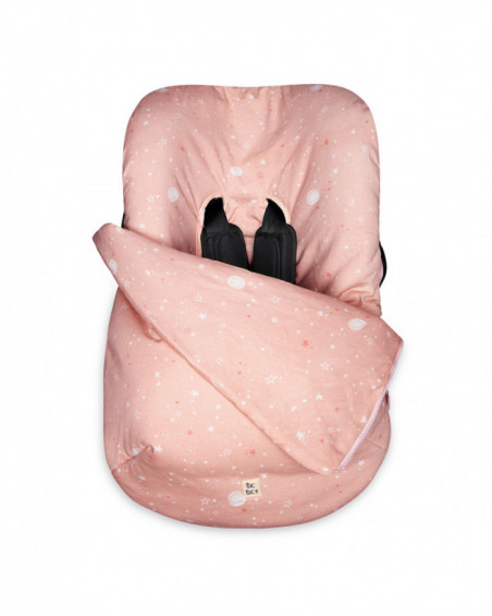 Saco funda grupo 0 algodón cs moon & star rosa Saco funda grupo 0 algodón cs moon & star rosa