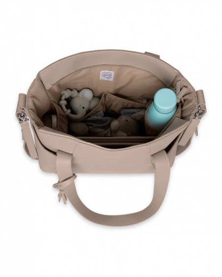 Bolso panera + cambiador polipiel love visón Bolso panera + cambiador polipiel love visón