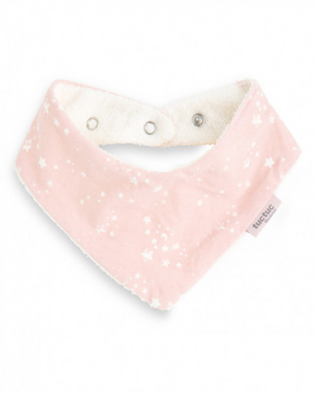 Babero bandana constellation rosa Babero bandana constellation rosa