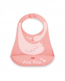 Babero silicona plegable lady bird rosa Babero silicona plegable lady bird rosa