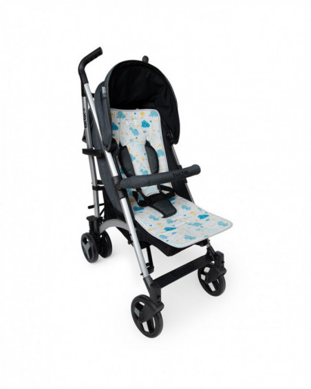 Colchoneta silla paraguas hello dino azul Colchoneta silla paraguas hello dino azul