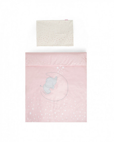 Edredón + protector cuna 120x60 constellation rosa Edredón + protector cuna 120x60 constellation rosa
