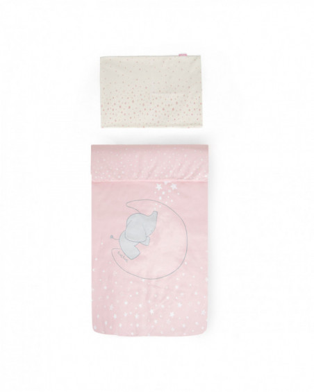 Edredón + protector cuna 120x60 constellation rosa Edredón + protector cuna 120x60 constellation rosa
