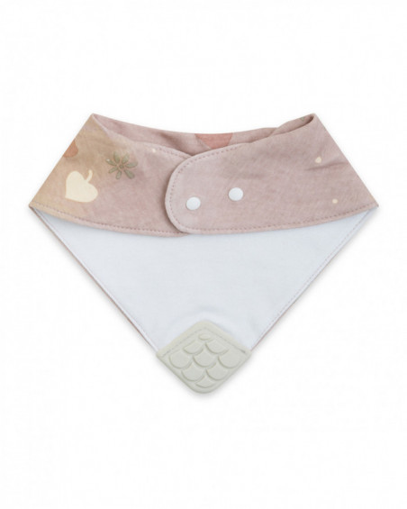 Babero bandana little forest rosa Babero bandana little forest rosa
