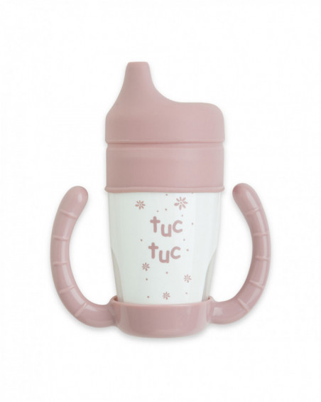 Taza evolutiva con asas y tetina silicona little forest rosa Taza evolutiva con asas y tetina silicona little forest rosa