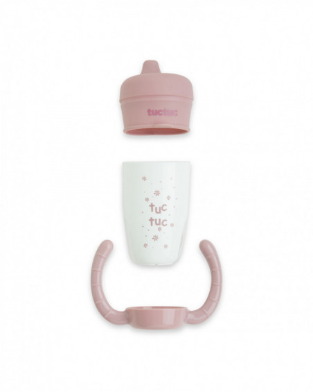 Taza evolutiva con asas y tetina silicona little forest rosa Taza evolutiva con asas y tetina silicona little forest rosa