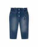 Pantalón felpa azul niña galaxy friends Pantalón felpa azul niña galaxy friends