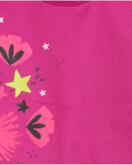 Camiseta y legging punto rosa niña magic
