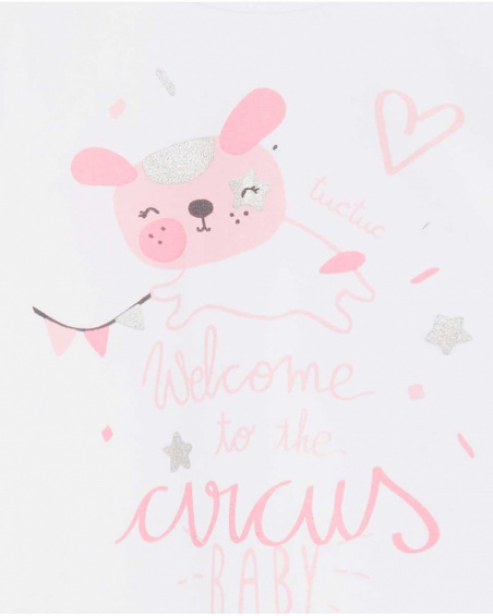 Set 3 pièces peluche rose et tricot Baby Circus Girl Set 3 pièces peluche rose et tricot Baby Circus Girl