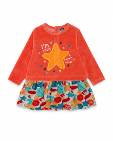 Robe Tundosado Orange Fille Stars Collectors Robe Tundosado Orange Fille Stars Collectors