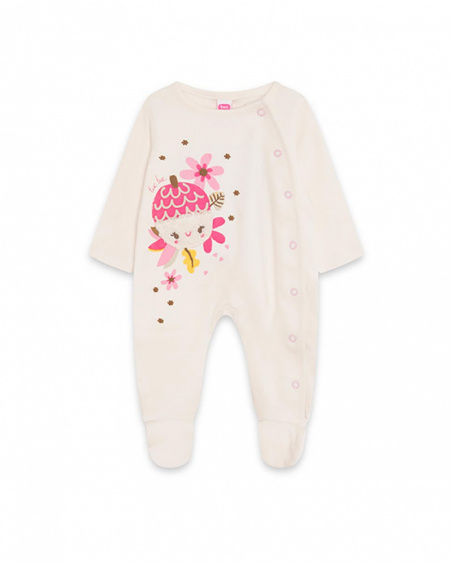 Barboteuse Blanche en Tricot Fille Woodland Barboteuse Blanche en Tricot Fille Woodland