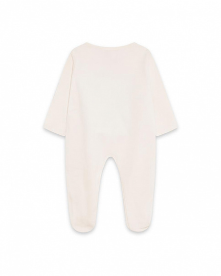 Barboteuse Blanche en Tricot Fille Woodland Barboteuse Blanche en Tricot Fille Woodland