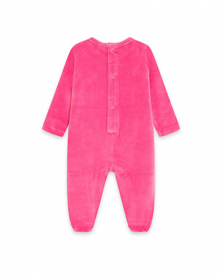 Barboteuse rose Tundosado Woodland pour fille Barboteuse rose Tundosado Woodland pour fille