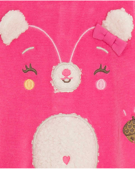 Barboteuse rose Tundosado Woodland pour fille Barboteuse rose Tundosado Woodland pour fille