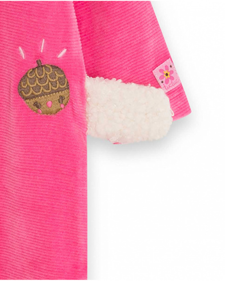 Barboteuse rose Tundosado Woodland pour fille Barboteuse rose Tundosado Woodland pour fille