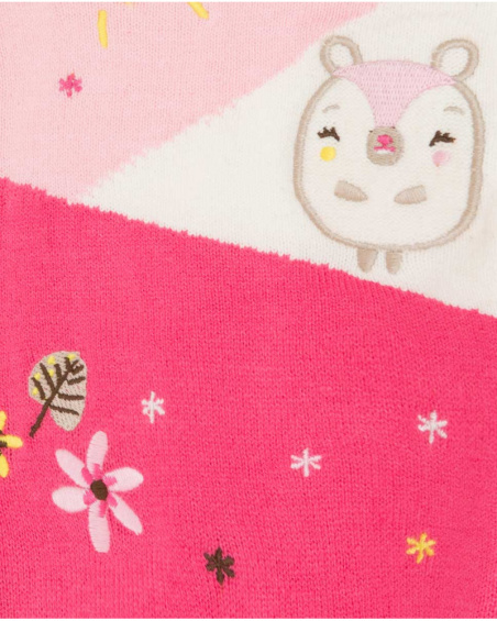 Fille Rose Tricot Robe Woodland Fille Rose Tricot Robe Woodland