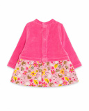 Robe combinée rose pour fille Woodland Robe combinée rose pour fille Woodland