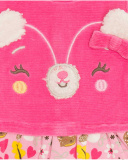 Robe combinée rose pour fille Woodland Robe combinée rose pour fille Woodland