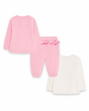 Set 3 Pièces Peluche Et Tricot Rose Woodland Girl Set 3 Pièces Peluche Et Tricot Rose Woodland Girl