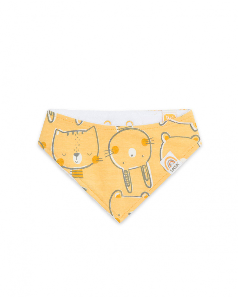 Bandana en tricot orange pour enfants arc-en-ciel d'hiver