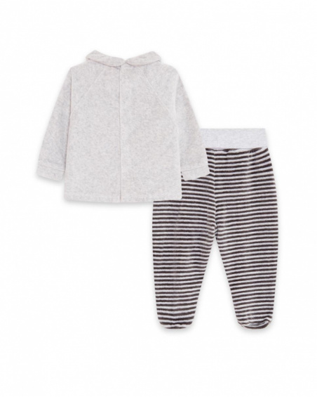 Ensemble fille Tundosado gris arc-en-ciel d'hiver