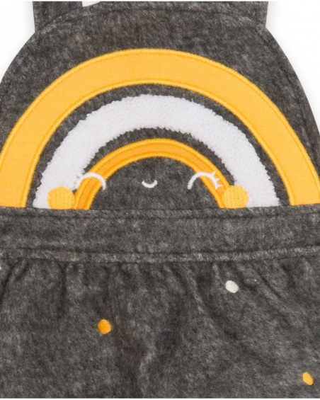 Pichi Peluche Et T-shirt Tricot Gris Fille Winter Rainbow Pichi Peluche Et T-shirt Tricot Gris Fille Winter Rainbow