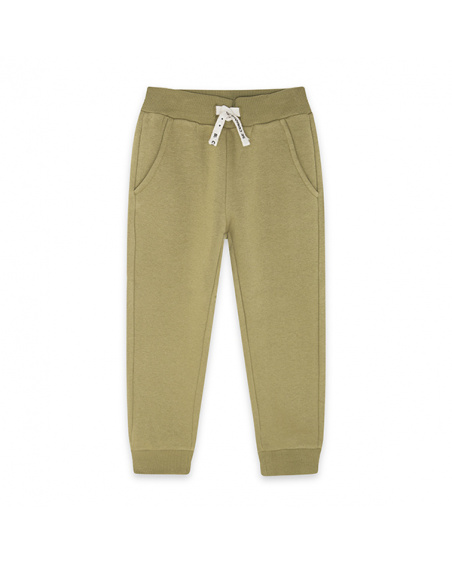 Pantalon pol niño verde basics