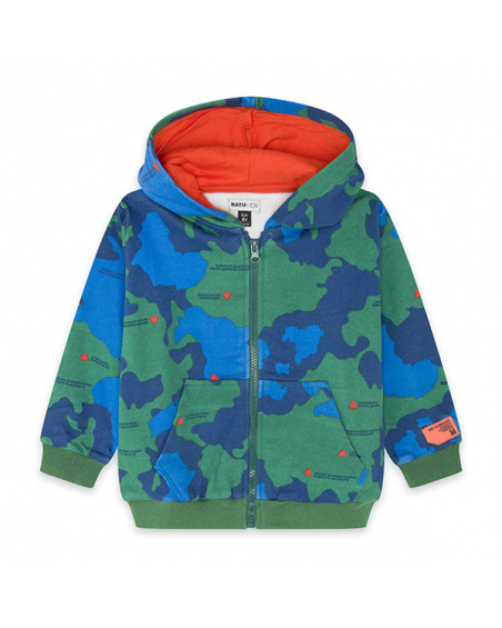 Sudadera abierta earth community maps