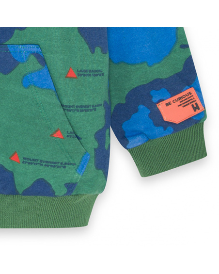 Sudadera abierta earth community maps