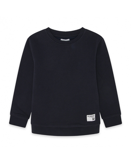 Sudadera sam niño azul marino basics
