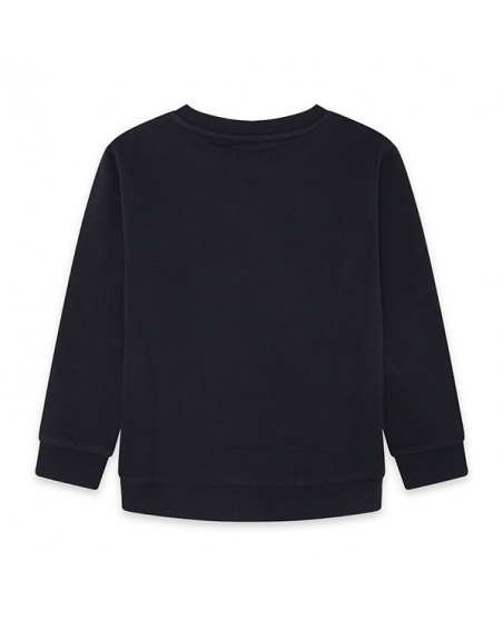 Sudadera sam niño azul marino basics