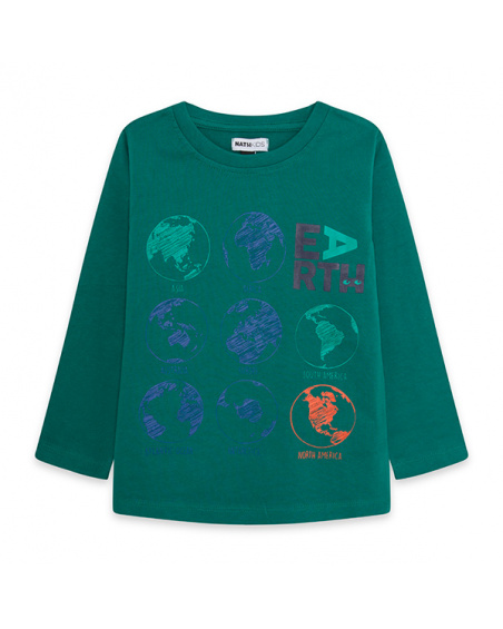 Camiseta manga larga earth community continents
